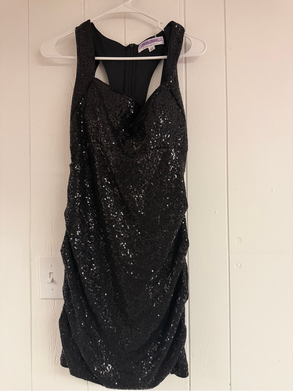 Hailey Logan by Adrianna Papell Black Sequin Mini Dress- Size 11/12